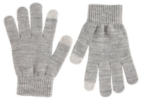 Fingervantar med touch, grå