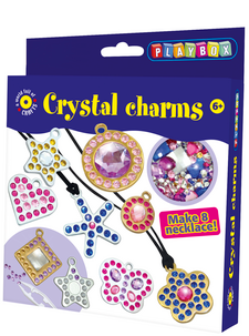 Pysselset halsband, kristallberlocker