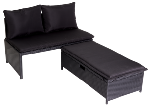 Utemöbler, soffa med bord