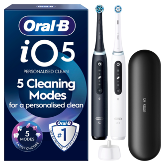 Oral-B iO5 Duo eltandborste , 5 borstlägen, 2-pack