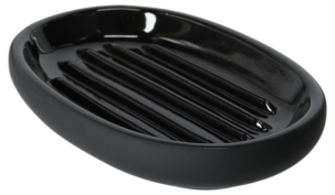 Saippuakuppi kivitavaraa, musta