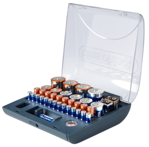 Batteriboks med batteritester