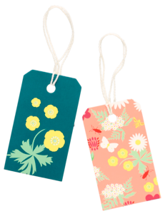 Hängetiketter Blomster 10-pack