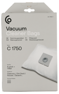 Dammsugarpåsar C1750, 4-pack