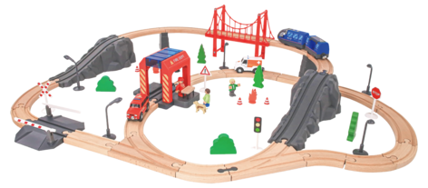 Togbane i tre, utrykning, 70 deler, fra 3 år