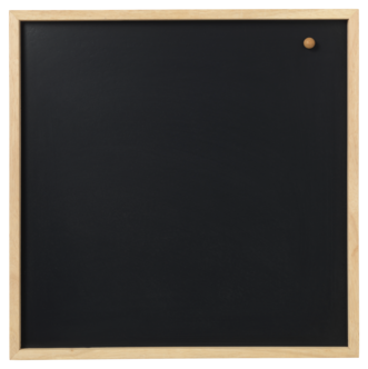 Magneettinen liitutaulu, puukehys, 60 x 60 cm