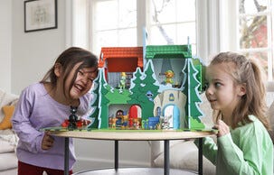 Bamse Leikkitalo leikkialusta, yli 3-vuotiaille