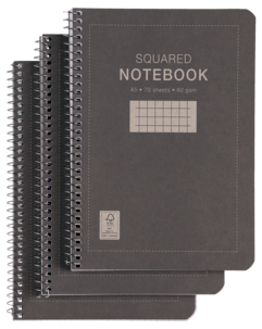 Collegeblokk A5, 3-pakning