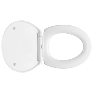 Toalettsete soft close, hvit, duroplast