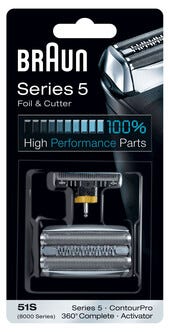 Braun 51S Series 5, rakhuvud silver
