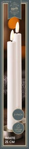 Northlight LED antikljus laddningsbara 25 cm vit 2-pack