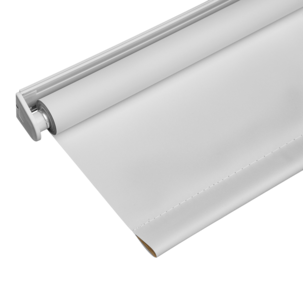 Mörkläggande rullgardin, skruvfri med kulkedja, vit