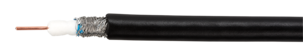Antennekabel 75 ohm, 10 m, svart