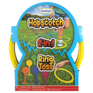 Hoppa hage och kastspel 2-i-1 lekringar, från 3 år