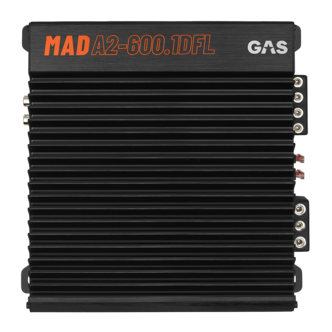 GAS Audio Power MAD A2-600.1DFL monoslutsteg, 600W RMS