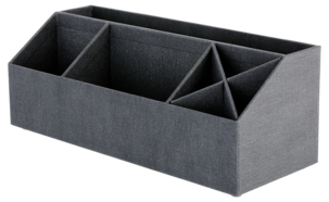 Skrivbordsställ med 7 fack, mörkgrå