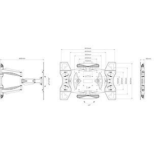 Väggfäste för TV 40-65