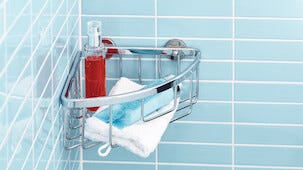 Tesa Aluxx duschkorg hörn självhäftande, krom