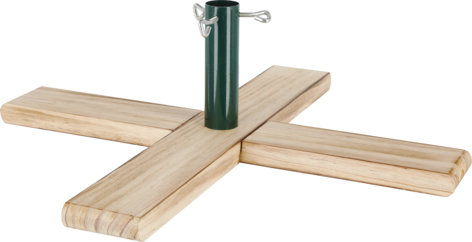 Kuusenjalka tekokuusille puuta ja metallia