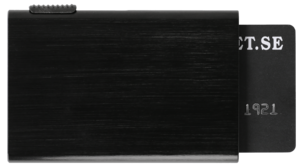 Korthållare RFID aluminium, 5 fack, svart