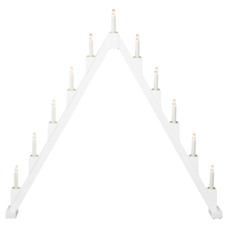Konstsmide stor adventsljusstake, trä, vikbar, 86 cm