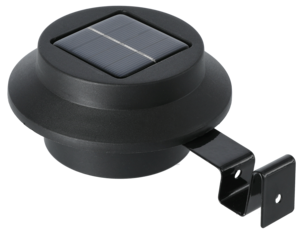 Aurinkokennovalaisin aitaan räystääseen musta, 1 kpl