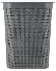 Stor skittentøyskurv med lokk og håndtak, 50 liter