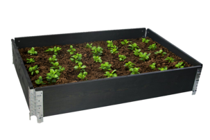 Svart pallekarm på 80 x 120 cm