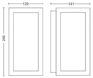 Philips Hue Impress smart vägglykta sensor utomhus