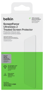 Belkin ScreenForce UltraGlass, skjermbeskytter for iPhone 15 Plus / iPhone 14 Pro Max