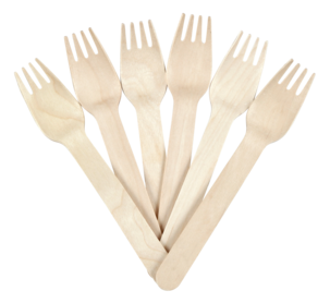 Engangsbestikk i bambus, 18 deler