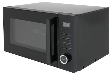 Enkel frittstående mikrobølgeovn svart 23 l, 900 W