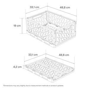 Klappboks av resirkulert plast, XL, 48,8 x 33,1 x 19 cm