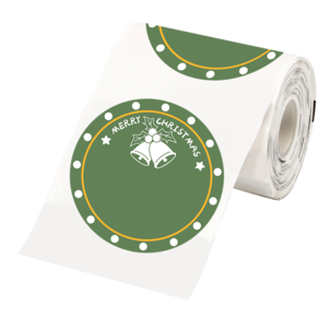 Runda juletiketter till BT M110, BT M220, 140-pack