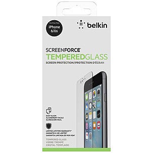 Displayskydd i glas för iPhone 6/6S, Belkin Glass