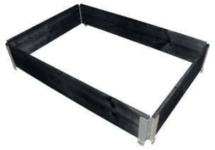 Svart pallekarm på 80 x 120 cm