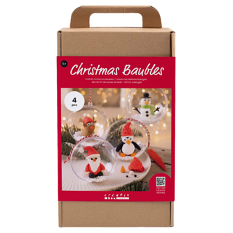 Creativ Company DIY-kit julgranskulor med figurer, från 5 år