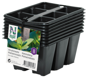 Nelson Garden potteinnsats 10 x 13 cm, plast, 8-pakning