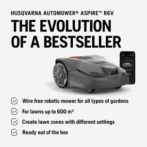 Husqvarna Automower Aspire R6V robotgräsklippare, 600 m2