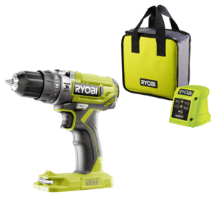 Ryobi skruvdragare med slag, 1 batteri R18PD2-115S