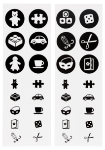 Klistremerker for organisering