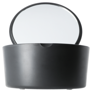 Litet smyckeskrin med spegel, svart