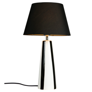 PR Home Leya bordslampa keramik svartvit 54 cm