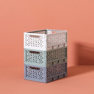 Klappbox av återvunnen plast, large 33 x 24,5 x 13,8 cm