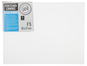 Sang bomullslerret på kileramme, 3-pack