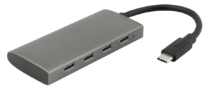 USB-C-hub, 4 porter, USB 3.2