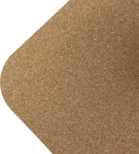 Capere yogamatta kork med bra grepp, 4 mm 