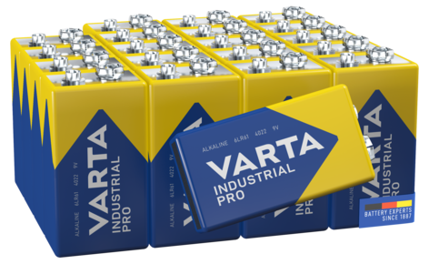 Varta Industrial Pro 9 V-batterier, 20-pakning