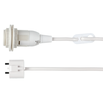 Lamphållare E14 med sladd och DCL, ojordad, 75 cm