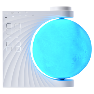 Digitaalinen Moon-herätyskello herätysvalolla